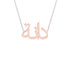 Gold Name Necklace - Dana - دانة